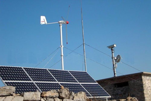 de Grid Wind Solar Sistema de energía híbrido para uso doméstico